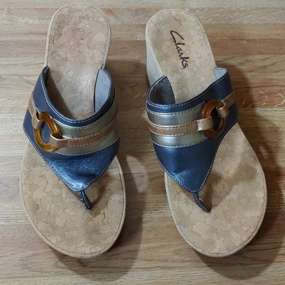 Clarks Anchor Yacht Cork Sandals 8M - Picture 2 of 12